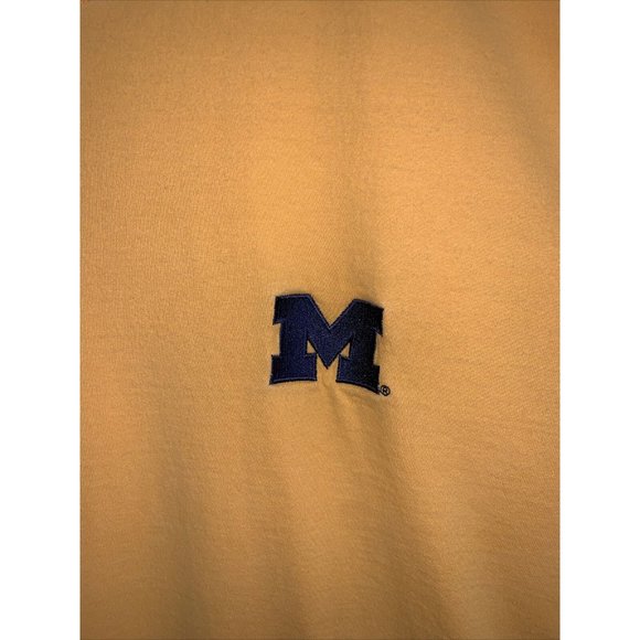 Vintage Starter University Of Michigan Yellow Embriodered Logo T Shirt Large - Picture 2 of 10